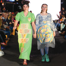 Bespoke circular hopscotch pitch dress
