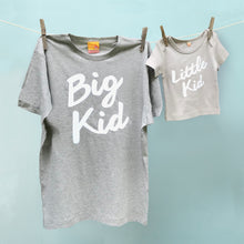 Big Kid / Little Kid matching t shirts for dad and child