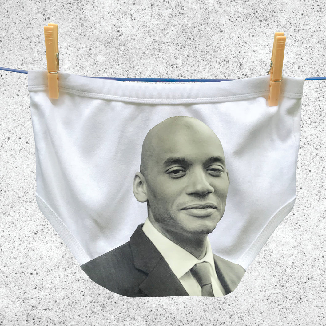 Chuka Umunna's face on adult Political Pants