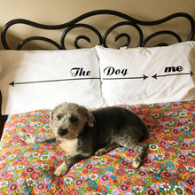 Dog lovers' pillowcase set for dogs and their owners