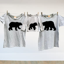 Matching family Bear t shirt set for mum, dad and baby bear