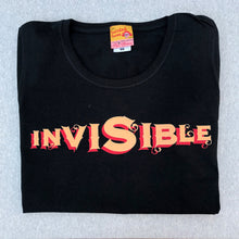 'Invisible' slogan t shirt for shining old women