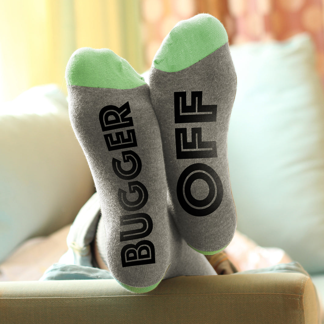 Bugger Off 'Feet Up' socks