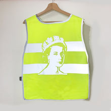 Hi Viz Liz - reflective bib to celebrate Her Maj's dazzling life