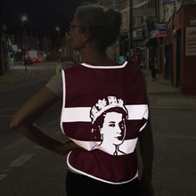 Hi Viz Liz - reflective bib to celebrate Her Maj's dazzling life