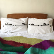 Parents and Child Kid-Hogger personalised pillowcase set