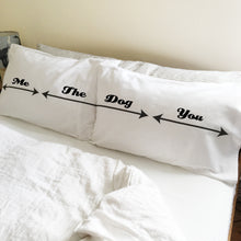 Dog lovers' pillowcase set for dogs and their owners