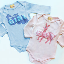 Gender Fluid babygrows for blue girls