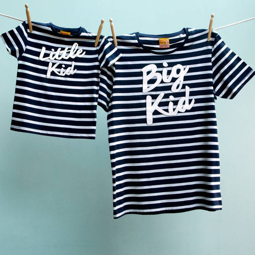 Big Kid / Little Kid matching t shirts for dad and child