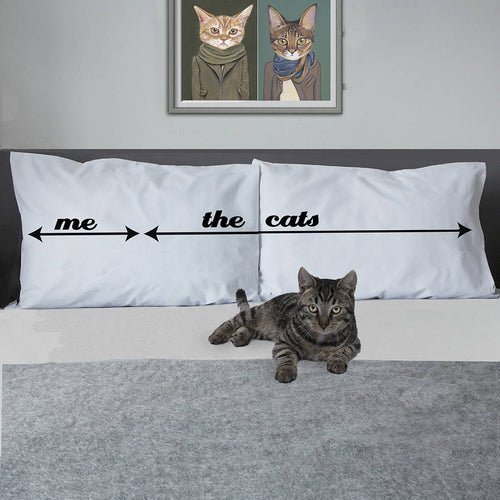 Crazy cat lady pillowcase for animal lovers