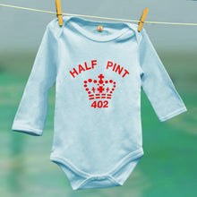 Half Pint organic babygrow for babies who's parents like a pint