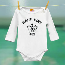 Half Pint organic babygrow for babies who's parents like a pint