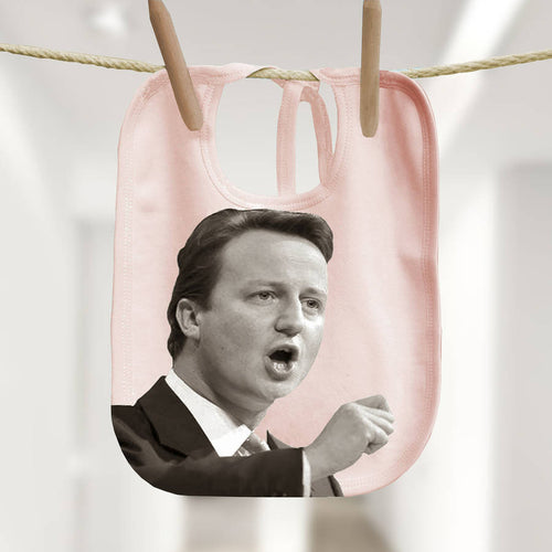 David Cameron political baby bib