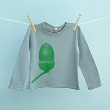 Oak And Acorn navy / green t shirts set for dad & infant