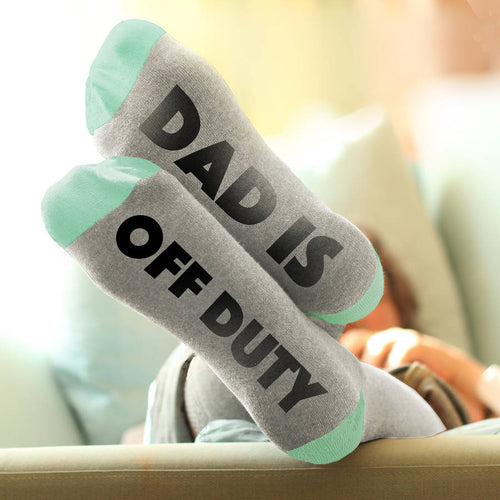 Funny message 'Feet Up' socks for dads