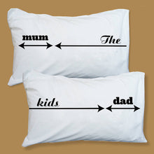 Parents and Child Kid-Hogger personalised pillowcase set