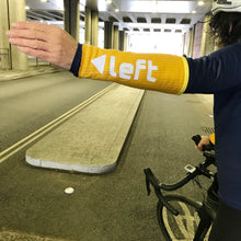 Left and Right reflective cycling arm warmers