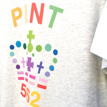 Single rainbow Pint organic cotton t shirt