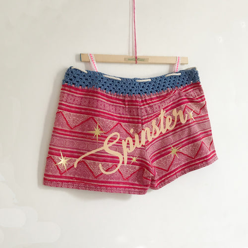 SPINSTER up-cycled hotpant shorts