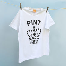 Range of single Pint organic cotton t shirts for men and women