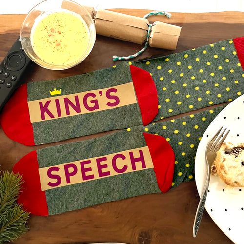 King's Speech Christmas Day 'Feet Up' socks