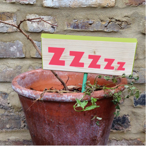 Garden sign - ZZZZZZZ