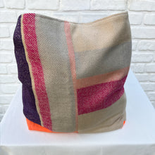 Vintage IKEA bags - a medley of lush purples with woolly striped lining