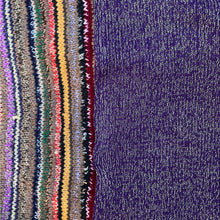 Vintage IKEA bags - a medley of lush purples with woolly striped lining