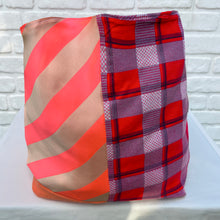 Vintage IKEA bags - pink stars, checks and stripes with gold canvas lining