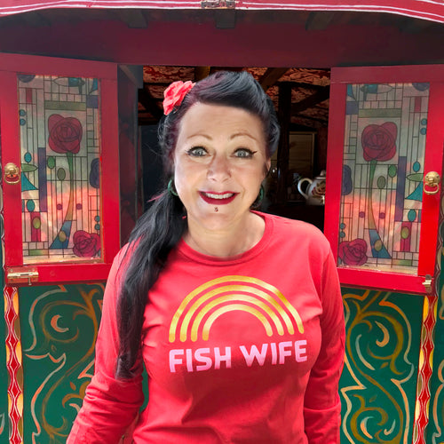 'Fish Wife' ladies t shirt for spirited older women