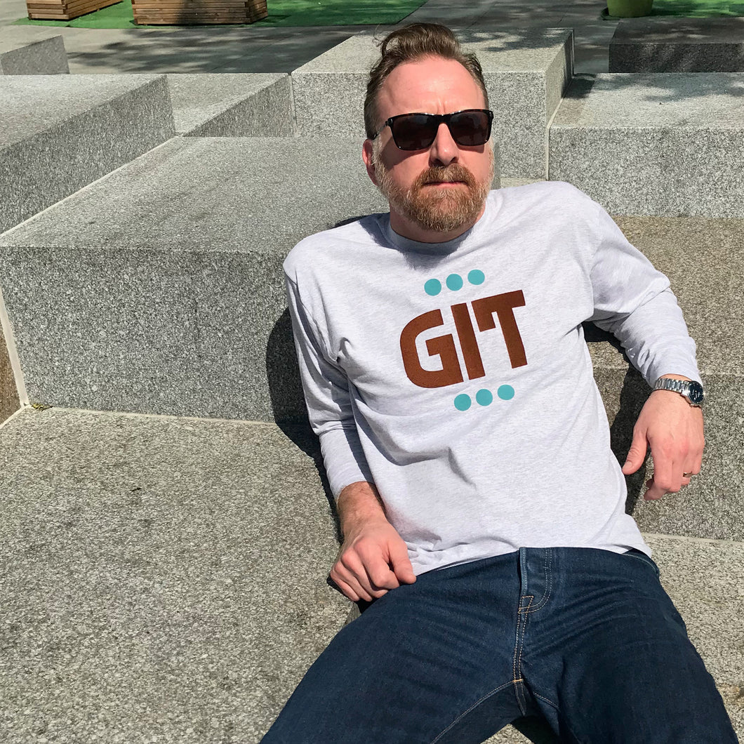 'Git' slogan men's t shirt for compassionate older guys