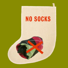 No Socks Christmas stocking