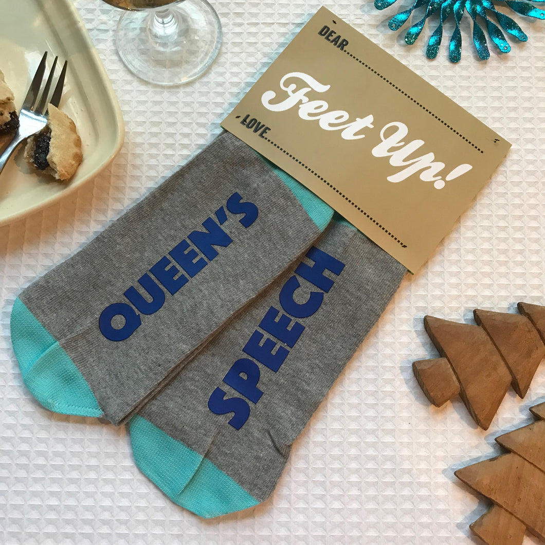 Queen's Speech TV Socks