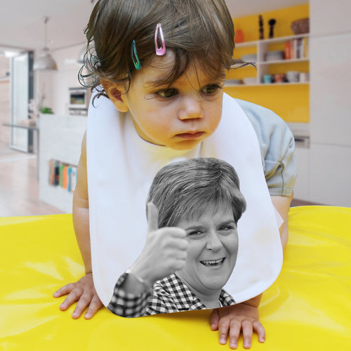 Sturgeon political baby bib