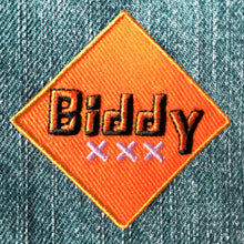 BIDDY iron-on clothes patch from the Hag Range