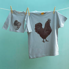 Family Cockerel, Hen and Chick t shirt set