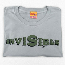 'Invisible' slogan t shirt for shining old women
