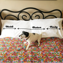 Dog lovers' pillowcase set for dogs and their owners