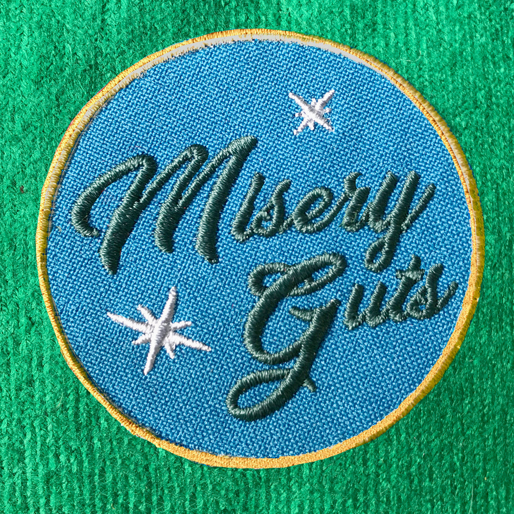 MISERY GUTS iron-on clothes patches from the Hag Range