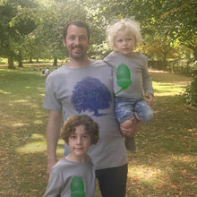Oak And Acorn navy / green t shirts set for dad & infant