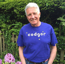 Codger slogan t shirt for older men