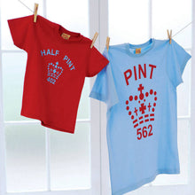 Famous Pint and Half Pint Twinset for parents and children (red  / blue)