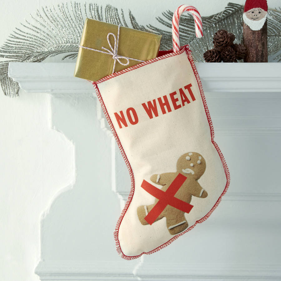 No Wheat Christmas stocking