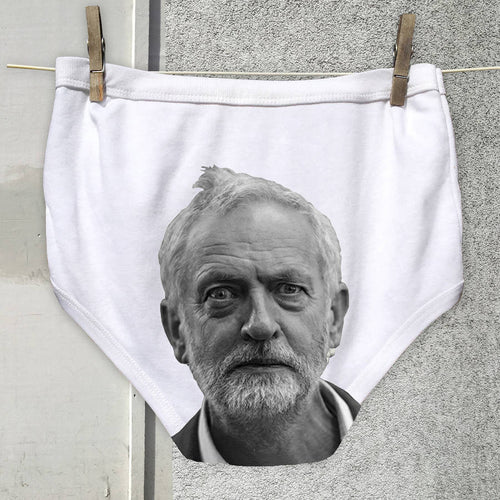 Jeremy Corbyn's face on Political Pants