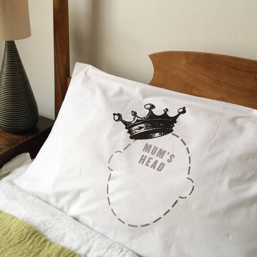 Funny printed Crown Headcase luxury pillowcase