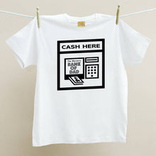 Personalised 'Bank Of Dad' Cash Machine t shirt