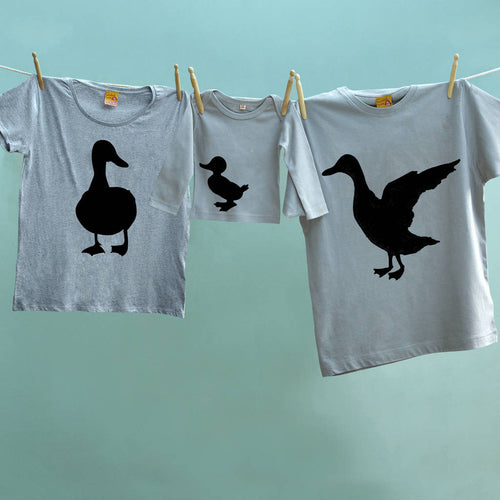Drake, Mother Duck and Duckling Family t shirt set