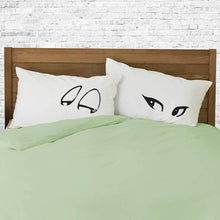 Flirting pillowcase set for couples