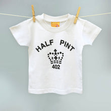 Classic Pint and Half Pint tops for parents & infants in black and white