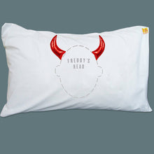 Red 'Horns' pillowcase for little devils and troublemakers